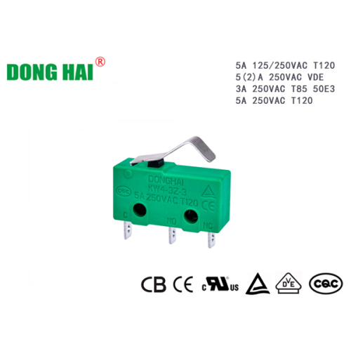 Microinterruptor básico subminiatura de electrodomésticos