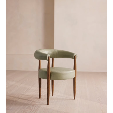 Silla nórdica moderna de madera de fresno