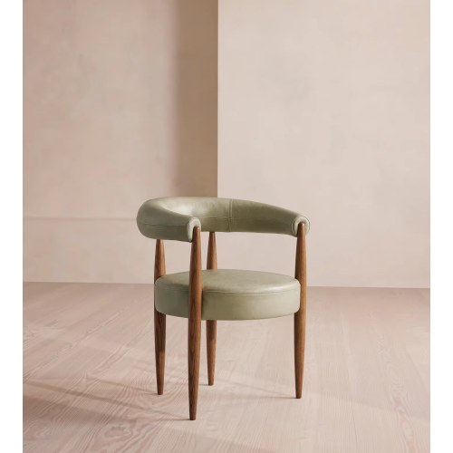 Silla nórdica moderna de madera de fresno