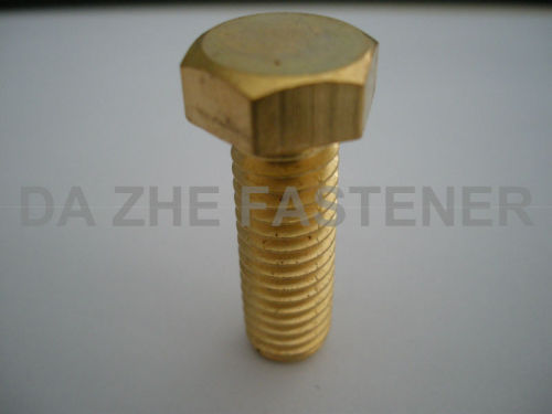 hex head brass bolt machine screw