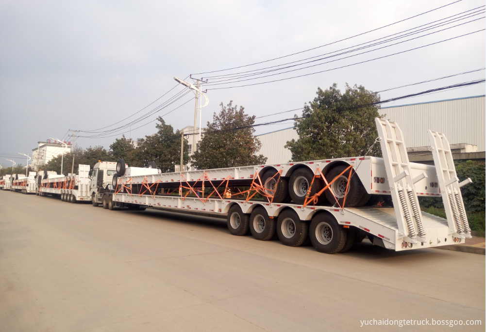 80Ton low bed semi-trailer