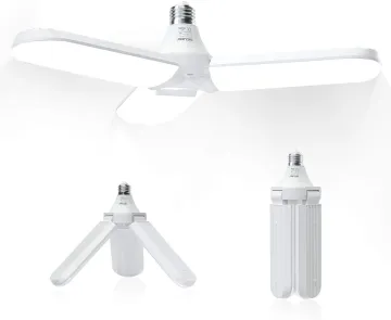 2020 new four panel led garage lights e40 high power 30w fan street light corn lamp