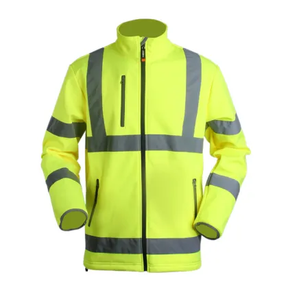 HIVI Yellow 3 Layers Stretch Softshell Jacket