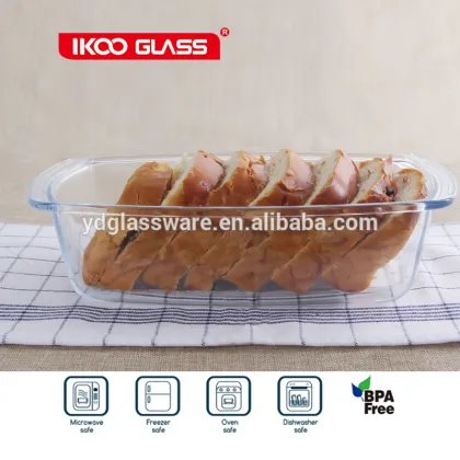 oven safe high borosil glass baking tray / Bread Baking Dishes