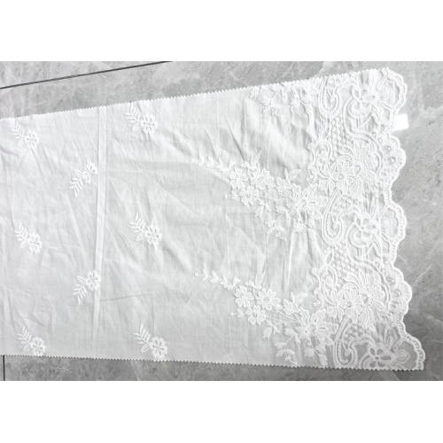 Fashion Design 100% Coton Broidered Robe Tabrics