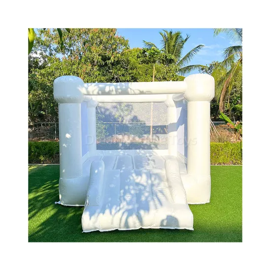 Inflatable PVC Flat Top Bounce House with Slide: Indoor/Outdoor Kids Bouncer
