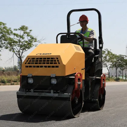 top brand Double Drum Compactor Vibratory 1.5 TON EPA Road Roller