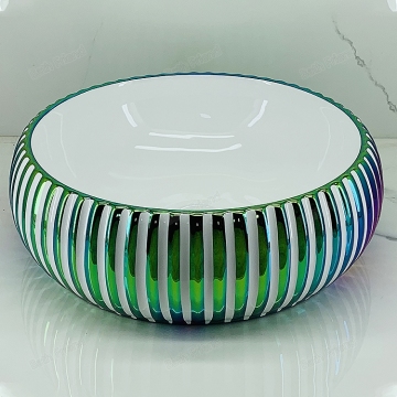 Round Colorful Bathroom Basin Sink