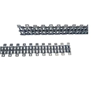 10A12A16A20A08B Industrial Conveyor System: Double Row, Single/Side, Hole Bent Plate with Ear Chain and Towing Chain