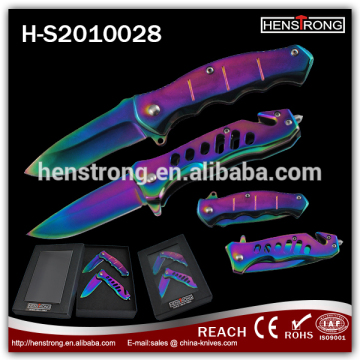 Outdoor Titanium Folding knives Kraft Tool Kit