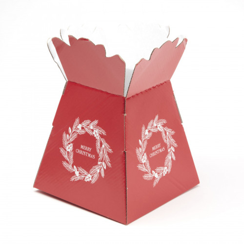 Unique cardboard corrugated shipping box for flower