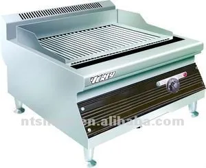 Electric lava rock grill