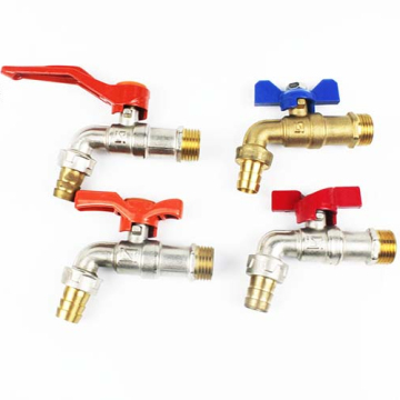Superior Quality Brass Bibcock Faucet with Handle Tap: Industrial Grade Brass Water Tap