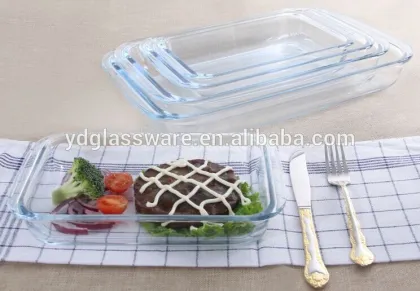 oven safe high borosil glass baking tray / Bread Baking Dishes