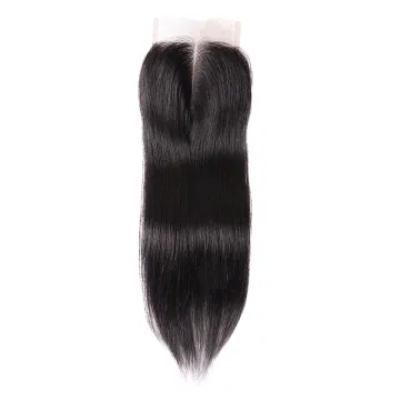 Natural Black Virgin Human Hair Lace Closure 2x6 4x6 Lace Closure 4x4 5x5 6x6 All Size Lace Closure Straight Wave With Baby Hair