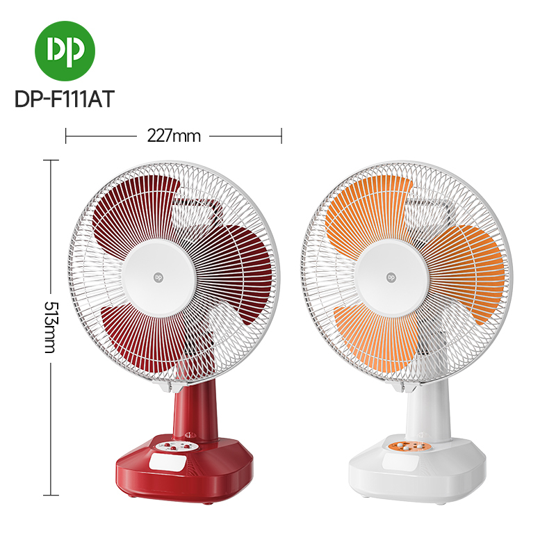 12 Inch Rechargeable Table/Floor Solar Fan AC/DC with LED Light