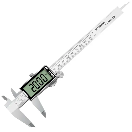 0-300mm (0-12") Large LCD Digital Metal Vernier Caliper Stainless Steel Measuring Tool