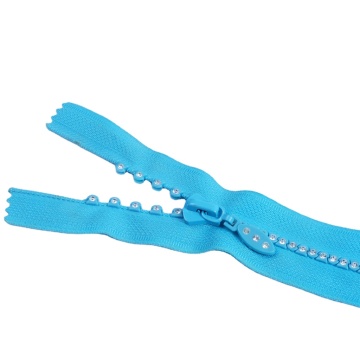 5# Rhinestone Zipper Diamond Zipper Fashion Zipper Model ZR40001: High-Detail Search Engine