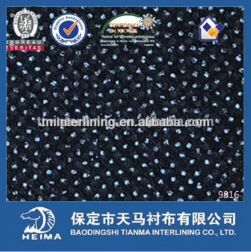 high quality nylon &polyester non woven interlining fabric for garments