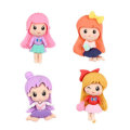 Cute Resin Flatback Girl Charms Kawaii Princess Hairclip Accessories Phone Case Ornament Jewelry Finding Supply