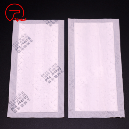 Sea food Fish Poultry Packaging Absorbent Pads 160x100mm