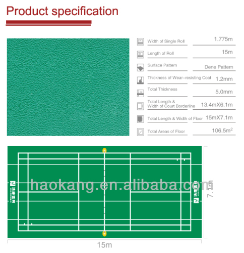 Pvc Badminton Court Floor Mat High Quality Pvc Badminton Court Floor