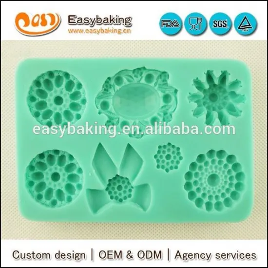 Factory supply Silicone Brooch custom fondant cake Mold