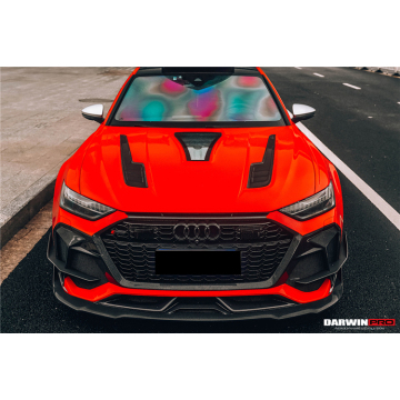 DarwinPRO IMP Style Partial Carbon Fiber Front Bumper for RS6 C8 AVANT RS7 Sportback