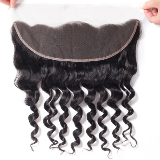CELIE Cuticle Aligned Raw Cambodian Frontal Best Quality Light Brown 13x4 Loose Deep Wave Curly Frontal Hairs