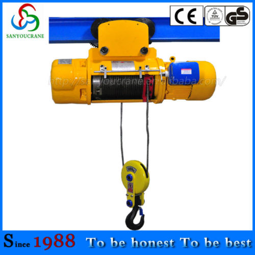 1Ton Complete Set Electric Wire Rope Hoist with Trolley CD1 MD1