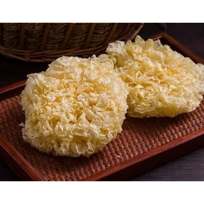 Delicioso fungo de orelha prateada