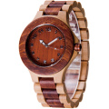 Giappone Movement Watch Uomini Logo personalizzato orologio in legno