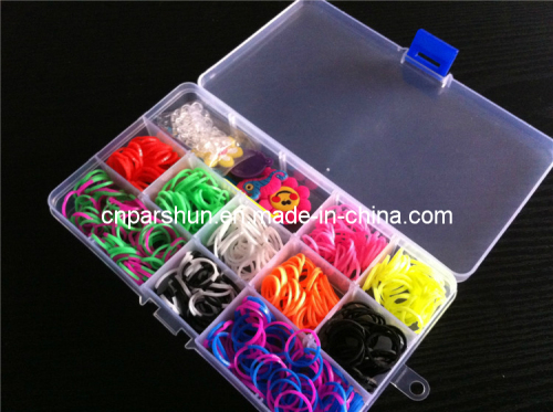 Neon Colour Rubber Bands Loom Kit