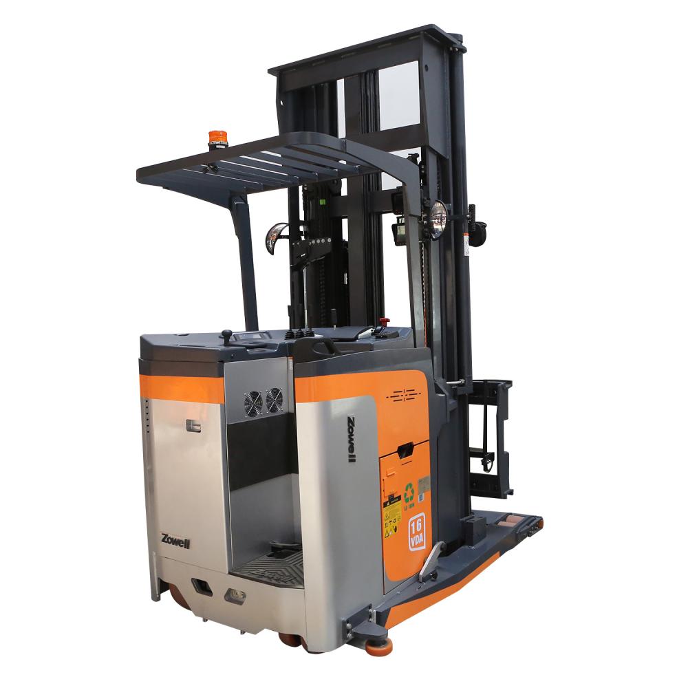 Electric VNA Forklift បីផ្លូវ 1.6t ជាមួយថ្ម Lithium