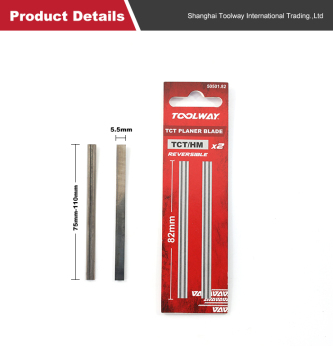 TOOLWAY Reversible Straight Tungsten Carbide Planer Blades for Woodworking - TCT/HM