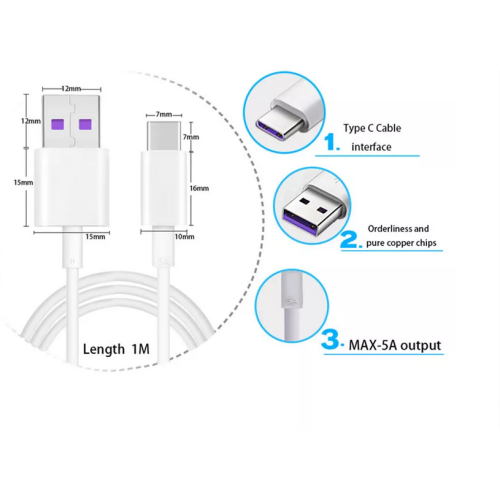 For Android mobile phones Super Fast Charging 5a cable Usb Type-c Cable