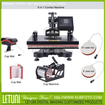 6 in 1 Combo Heat Press sublimation transfer machine