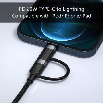 PD 60W superschneller Kabel Typ C Lightning