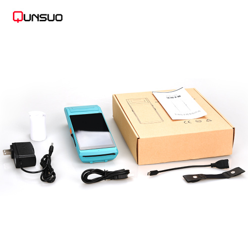 5.5inch screen Handheld Android POS terminal with printer