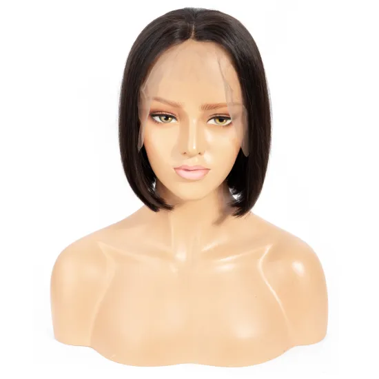 Wholesale Vendors Indian 8A Grade Short Bob Wigs For Black Women Lace Frontal Human Hair Wig