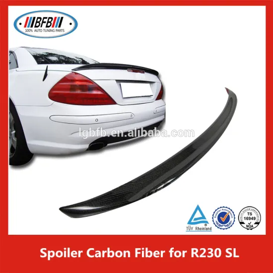 Carbon Fiber Kit Fit For B ENZ R230 SL Rear Spoiler Wing