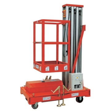 Aluminum Hydraulic Lifting Aerial Platform 150Kg-320Kg 10M Single Mast