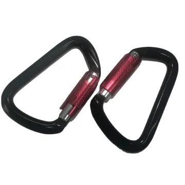 26KN Heavy Duty Metal Aluminum Auto Locking Climbing Carabiner Clip Snap Hook JS-T1809TN