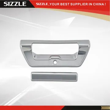 ABS Plastic Chrome Tailgate Trunk Door Handle Cover For Ford 2016 F150 F-150 Limited No Key Hole With Camera Hole