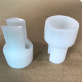 Wholesales cnc plastic machining with anodized white parts