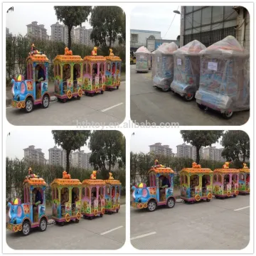 2015 hot sale fiber glass trackless train