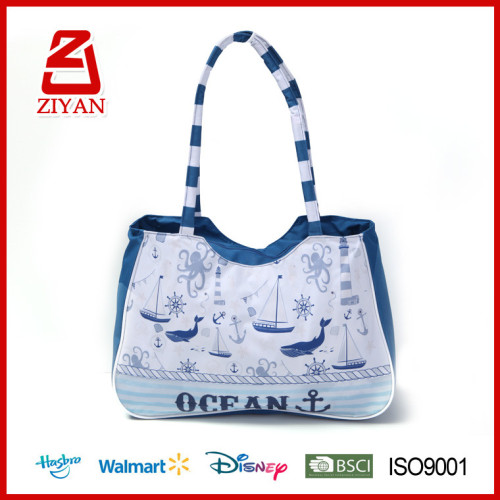 2016 Wholesale Fashionable Large Canvas Beach Towel Bag