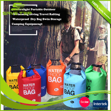 4 colors 60L PVC Ultralight Portable Outdoor Swimming Diving Travel Rafting Waterproof Sport Dry Bag Swin Storage Camping Equip