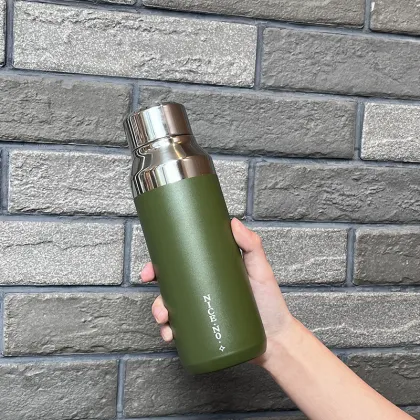 Stainless steel vacuum insulated cup mirror cover