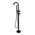 Copper Matte Black Floorstanding Bathtub Filler Faucet